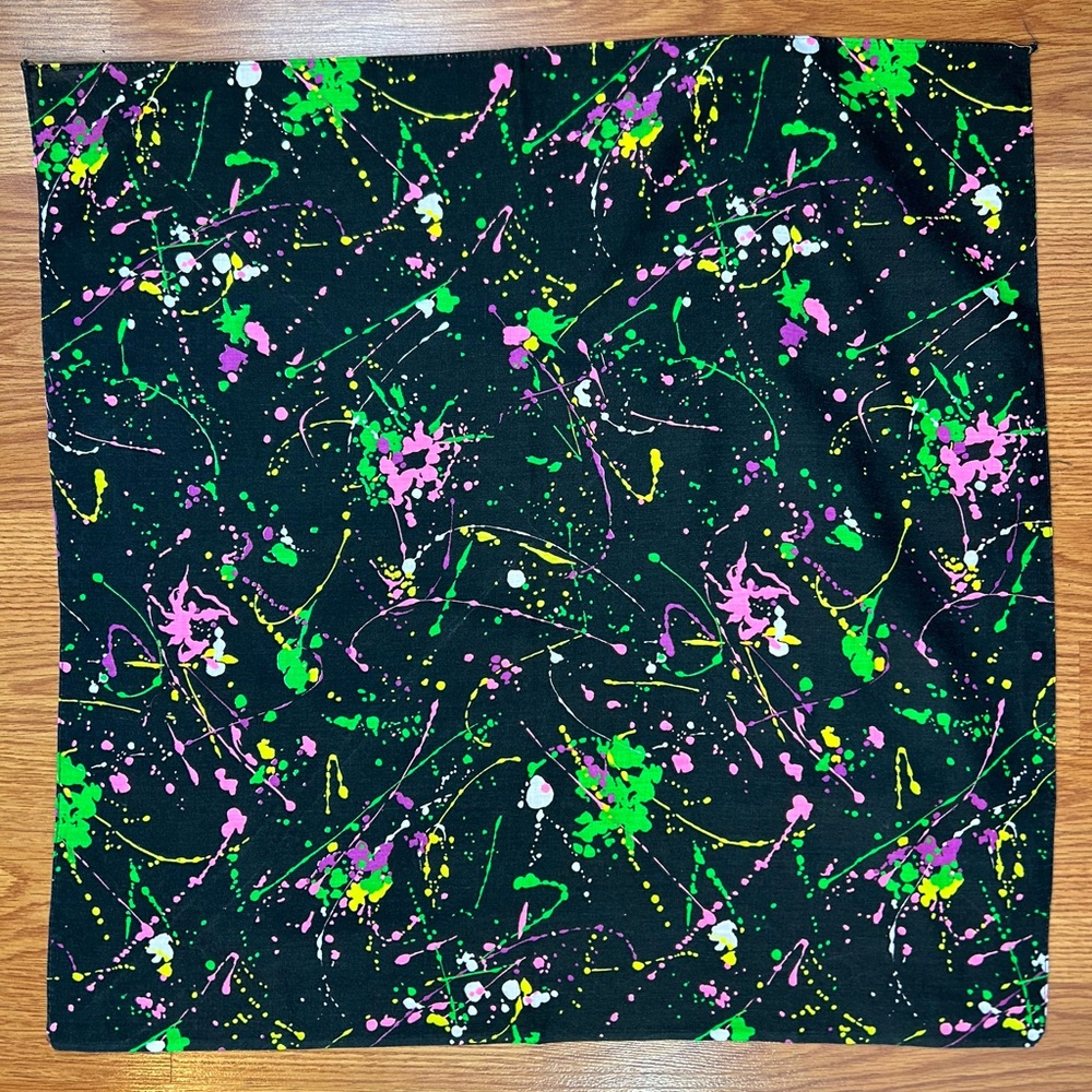 Vintage 80’s Paint Splatter Bandana